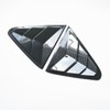 CYAuto New 2pcs Racing Side Rear Quarter Window Louvers for