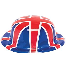 Baker Ross PJ1651 Union Jack Bowler Hats - Pack of 5, Kids British Partyware