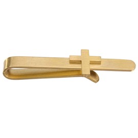 2 Inch Cross Tie Clips for Men, Tie Bar for Men's Skinny Necktie, Mens Accessories on Wedding Day or Going to Church.