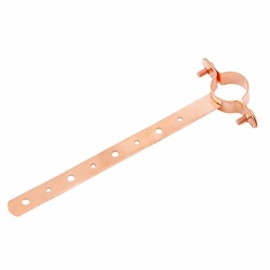 Oatey 33697 1/2" x 12" Copper Plated Milford Pipe Strap Hanger - Pack of 6