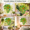 Plant Stained Glass Suncatcher, Pothos Window Hanging Garden Decor