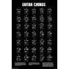 AllPosters Wall Standard Poster Guitar Chords B/W, 24x36