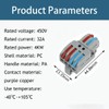 Teansic 10PCS DIN Rail Wiring Connectors,2 in 4 Out Quick
