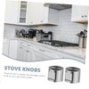 WHAMVOX Simple Style Gas Stove Knobs 4 Pcs Replacement Knobs