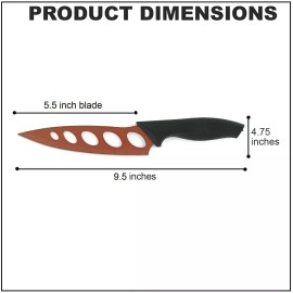 TEKNO COPPER KITCHEN KNIFE STAYS SHARP FOREVER CHOPPING SLICING DICING