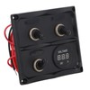 Rocker Switch Panel 3 Gang LED Waterproof DC12V‑24V with Display
