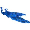 H&S Collection Royal Blue Peacock Clip On Craft Birds Christmas