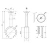 Shimizu SH-PBH32T SH-PBH32T Hang Brackets, 32 Types, Chrome