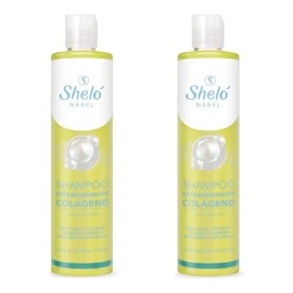 2 Shampoo Extra Hidratante Colágeno Queratina Restaura Sheló                                                                                          