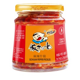 Fan Sao Guang Pepper Pickle Chili Sauce Hot Chili Oil of Sichuan Cuisine Taste Chili Crisp Spicy Delicious Perfect for Everything (9.8 Oz)