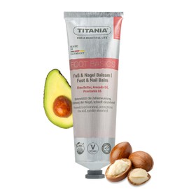 TITANIA Foot & Nail Balm Supports Cell Renewal & Nail Strengthening with Shea Butter, Avocado Oil & Biotin, Vegan, Natural Cosmetics, Microplastic Formula, 100 ml