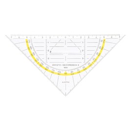 Aristo AR1553 Protractor Triangle with Grip Set of 10