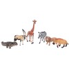 6Pcs Animals Toys Set Simulation Vivid Wild Jungle Zoo Plastic