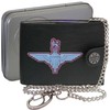 Klassek The Parachute Regiment Image Men Chain Wallet Real Leather