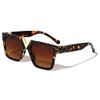 Elite Luxury Casual Square Retro Classic Aviator Sunglasses (Tortoise &