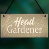 RED OCEAN Garden Sign Head Gardener Hanging Plaque Garden Shed