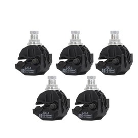 5 Pcs Ground Insulation Piercing Connector, 1KV No Peeling Piercing Clamp High Low Voltage Cable Splitter, Main Branch Line Connector, Insulation Piercing Clamp (JJC-1)