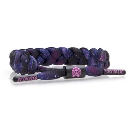 RASTACLAT Galaxy Classic Purple Stars Wristband Bracelet Shoelace Jewelry NEW