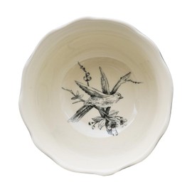 222 Fifth Adelaide 16-Piece Casual Grey Porcelain Dinnerware Set – Service for 4, Classic Toile Bird & Floral Design, Microwave & Dishwasher Safe, for Everyday Dining & Entertainment