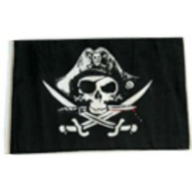 12x18 12"x18" Jolly Roger Pirate Deadman's Chest Sleeve Flag Garden