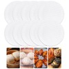 10 Pcs Round Silicone Dehydrator Sheets, Silicone Steamer Mesh Non