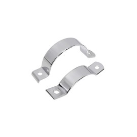 MZ 2-piece exhaust clamp with bracket, chromed, rear - for ES, TS, ETZ125, 150
