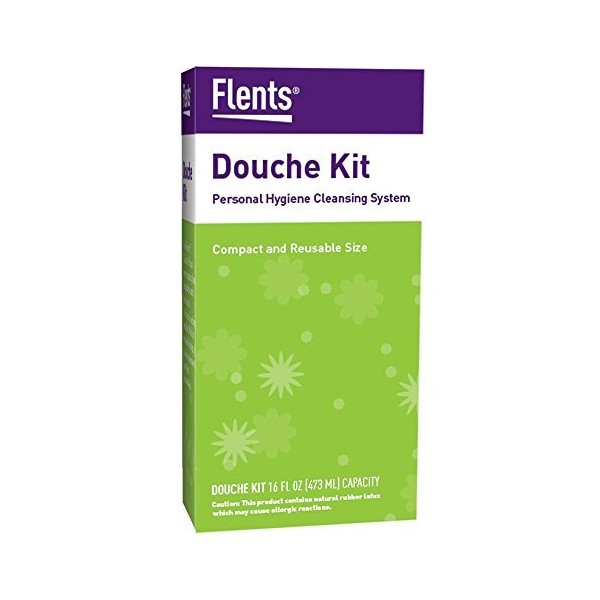 Flents Douche Kit, Compact, Reusable, Great for Travel, 16 fl oz Capacity