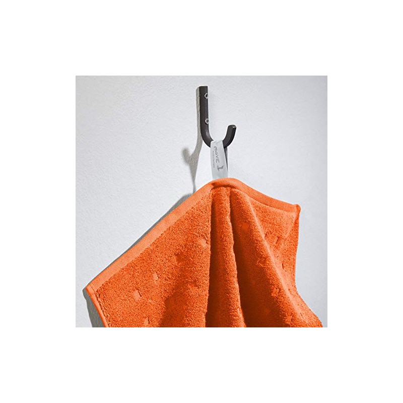 Möve Bath Towel Quadretti Walk-Terry Orange Size 67 x 140