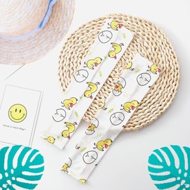 Molyorch 3 Pairs of Breathable Sleeves, Sleeves UV Protection Cooler, Non-Slip Arm Warmers for Outdoor Sports, Travel, Skin Protection, Matching Clothing (3 Colours), Type 2