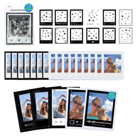 CAIYOULE Instant Films Frame Stickers - Decor Border Stickers for Polaroid Now 3rd/OneStep/Now/Now+/I-Type/Flip Instant Film Camera with 20 PCS Refrigerator Magnetic Photo Frames, 12 PCS DIY Stickers