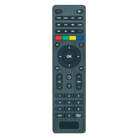 VINABTY Replacement Infrared Remote Control for L-Box LBox IP Client Teleprom TV Snake TV Nika TV