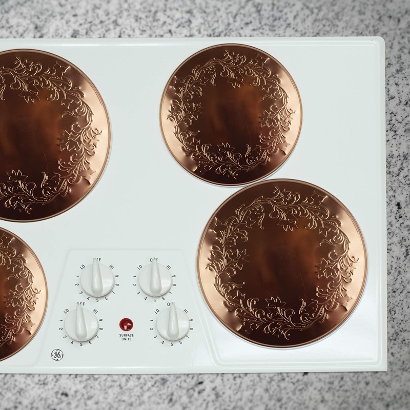 Range Kleen 5099 Burner Kovers Round "Ivy" Rebecca BAER Embossed