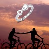 Fookduoduo Infinity Cremation Ring for Ashes - 925 Sterling Silver