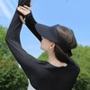 Help Green Bolero Wearable Arm Sleeves: Stretchy, Cooling, Summer Sun Protection Outdoor Exercise Gray
