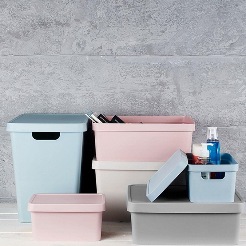 Storage Container With Lid Smart Home Organising Solution 3.6L Grey