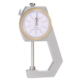 QUARKZMAN Pointer Thickness Gauge 0-30 mm | 0.01 mm Mechanical Thickness Tester Gauge Flat Head for Measuring Leather Paper Sheet Metal