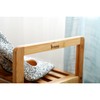 Mosa Natural Bamboo 2-Tier Shoe Rack Storage Organizer, 27.6" X