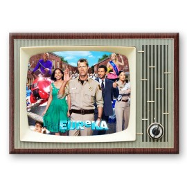 EUREKA TV Show Classic TV 3.5 " x 2.5 " Steel Cased FRIDGE MAGNET