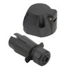 7 Pin Trailer Plug Socket with Gasket Bracket Kit Wiring