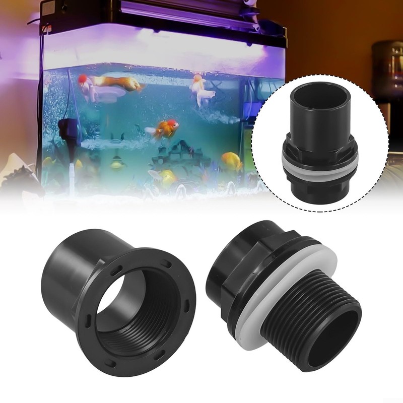 PVC Threaded Tank Connector for Fish Pond Filter Systems with