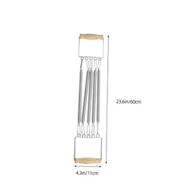 BESPORTBLE 1pc Removable Spring Chest Expander Lightweight Wooden Handle for Versatile Chest and Arm Workouts for Activities