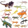 Guaishou Lizards Toys 15pcs Realistic Lizard Chameleon Reptile Figure Play