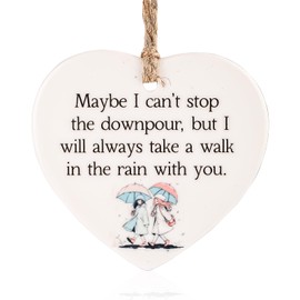 Best Friend Ornament, White Ceramics Encouragement Gifts Heart Shape Pocket Hug Token Gifts for Women Bestie Hard Times Sympathy Gift Support Friendship Keepsake Gifts for Birthday