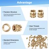 M METERXITY 150-Pack Threaded Inserts, M2 x 3mm x 3mm