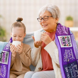 Keeinow Grandma Gifts, Best Gifts for Grandmas from Granddaughter, Grandma Birthday Gifts, New Grandmas Gifts 2025, Grandma Christmas Mothers Day Throw Blanket 60"x50"