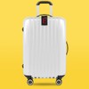 Etiqueta de equipaje plegable con lazo de acero inoxidable -