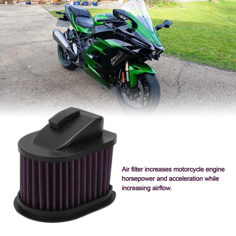 Motorcycle Air Filter High Flow Washable Reusable Wearproof Replacement for