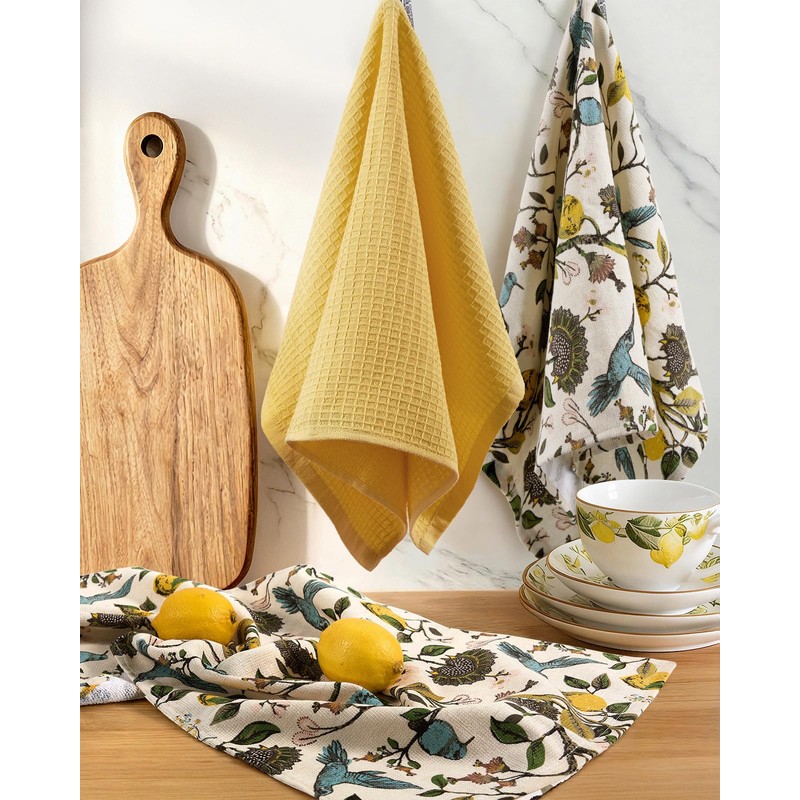 Miss Adola 3pcs Cotton Kitchen Towels - 270 GSM 15x25