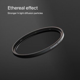 Urth 58mm Ethereal Black Mist ¼ Diffusion Lens Filter (Plus+) - Cinematic Effect, 20-Layer Nano-Coated Black Mist Light Diffusion Particles