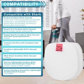 2Pack IZ163H Pre-Motor Foam and Felt Filter Kit for Shark Rocket Cordless Vacuum Cleaner IZ462H IZ483H IZ361H IZ363HT UZ365H IX140 IX142 IZ140 IZ141C IZ142 UZ145 WZ140 WZ240 WZ440H, Replace 617FJ140